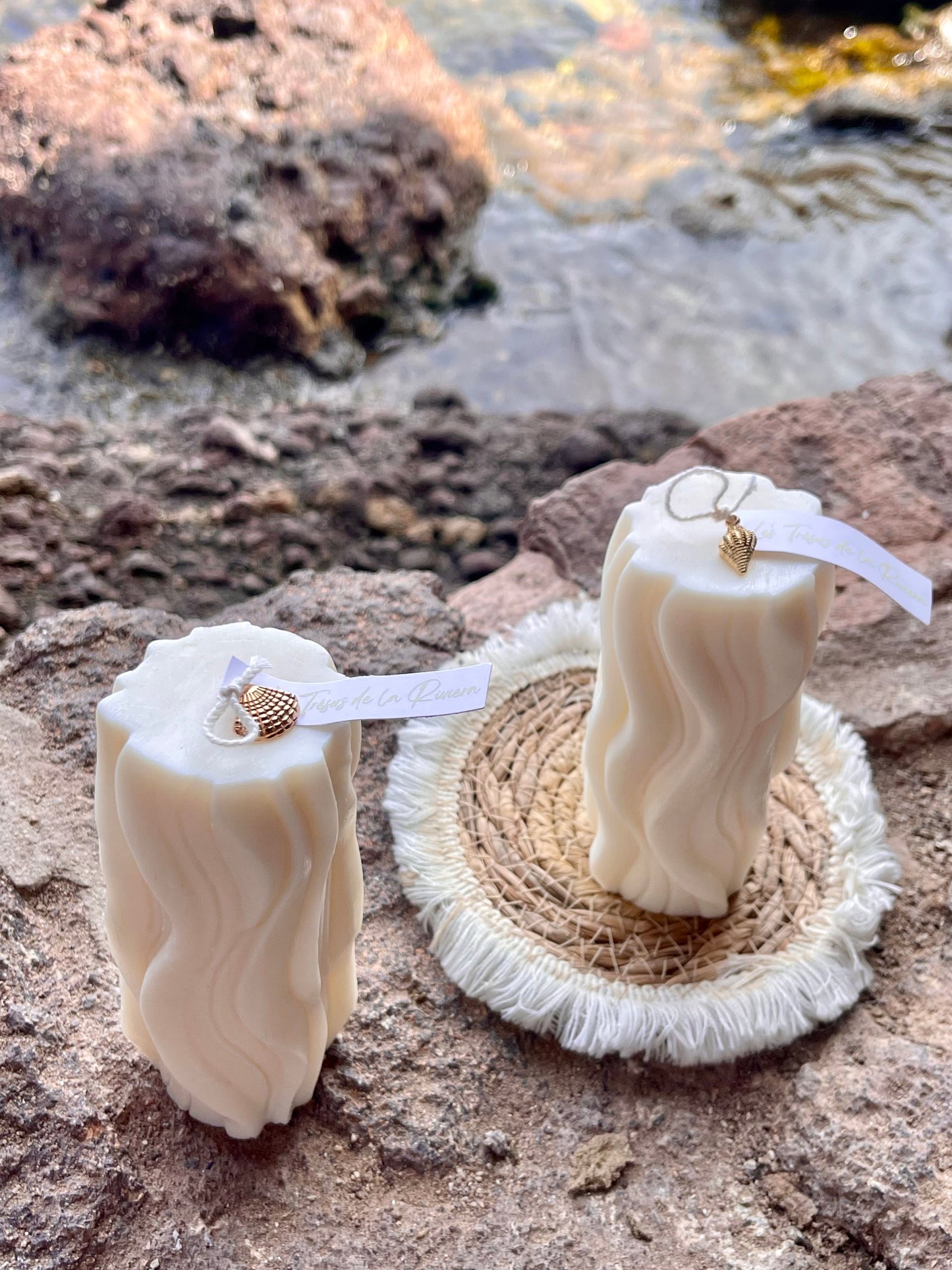 Bougie OREADE artisanale et végétale senteur fleur de coton