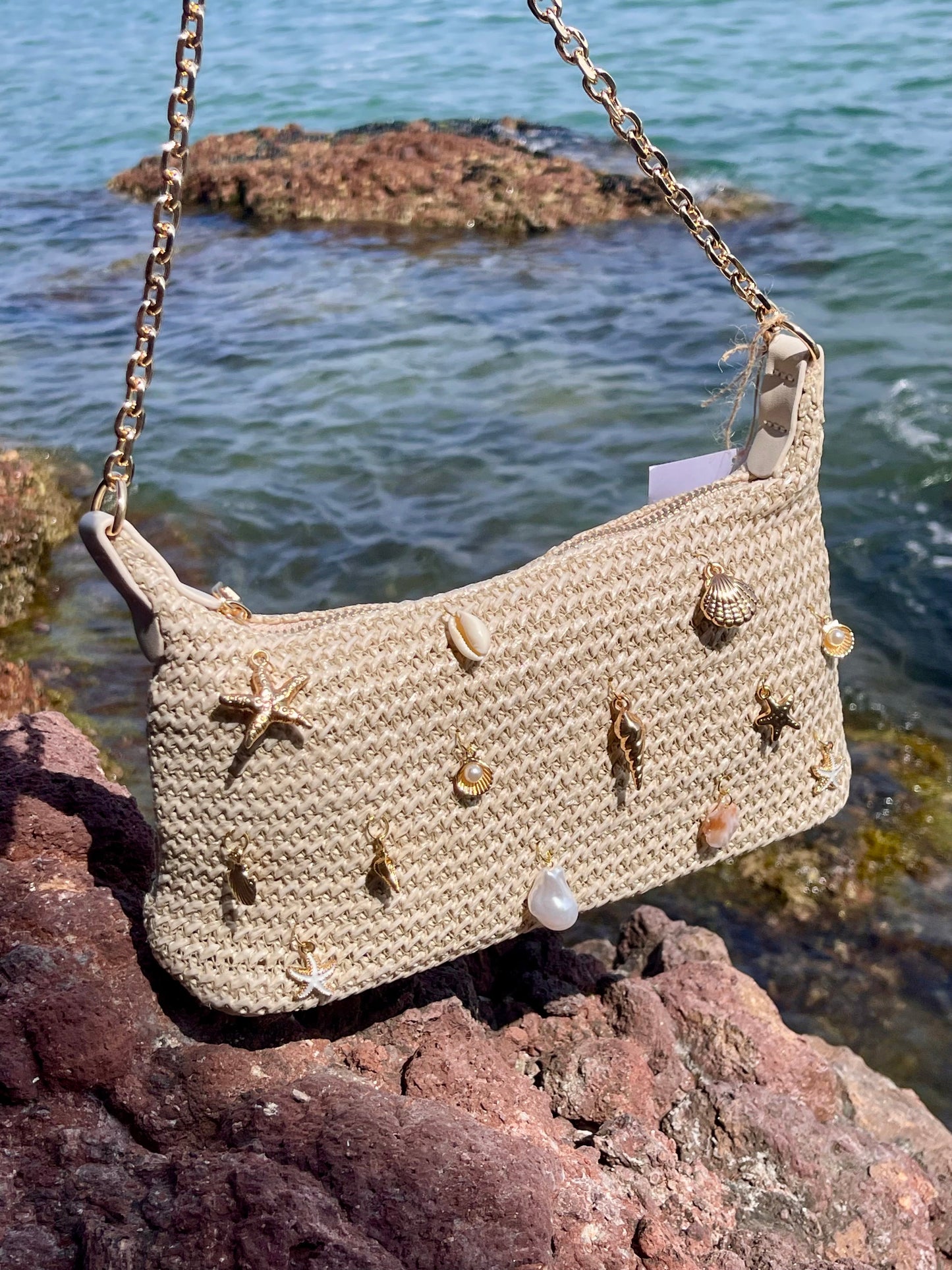 Sacs BAÏA Les Trésors de la Riviera sacs breloques coquillages