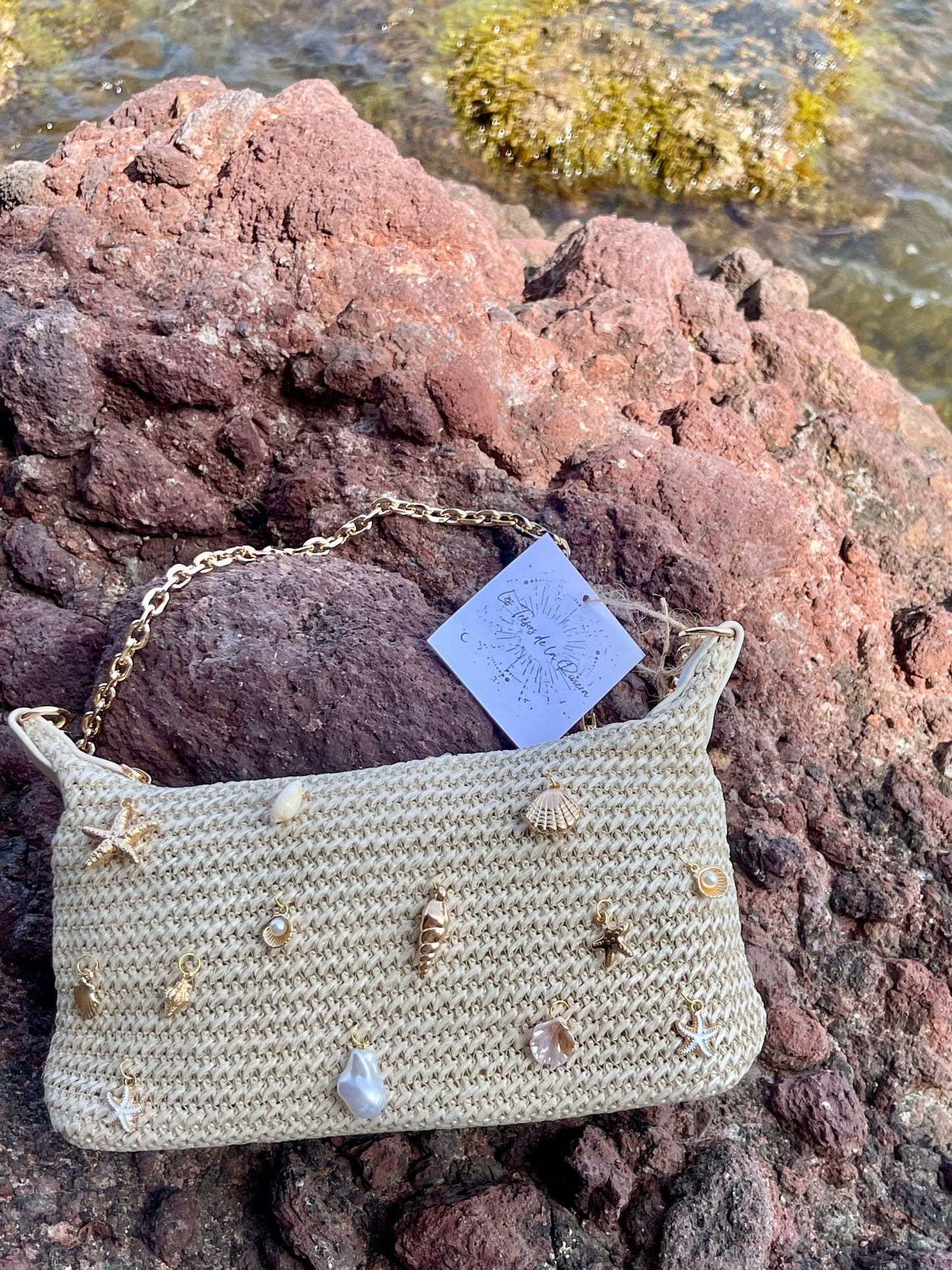 Sacs BAÏA Les Trésors de la Riviera sacs breloques coquillages