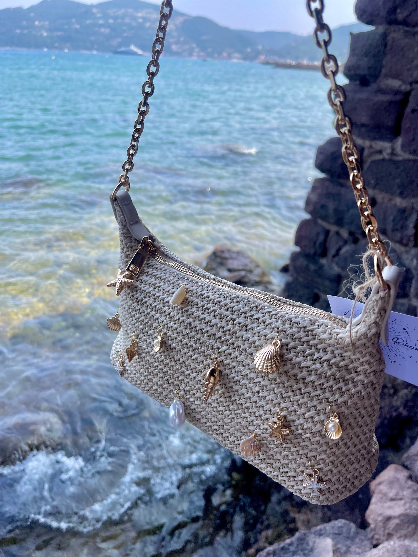 Sacs BAÏA Les Trésors de la Riviera sacs breloques coquillages