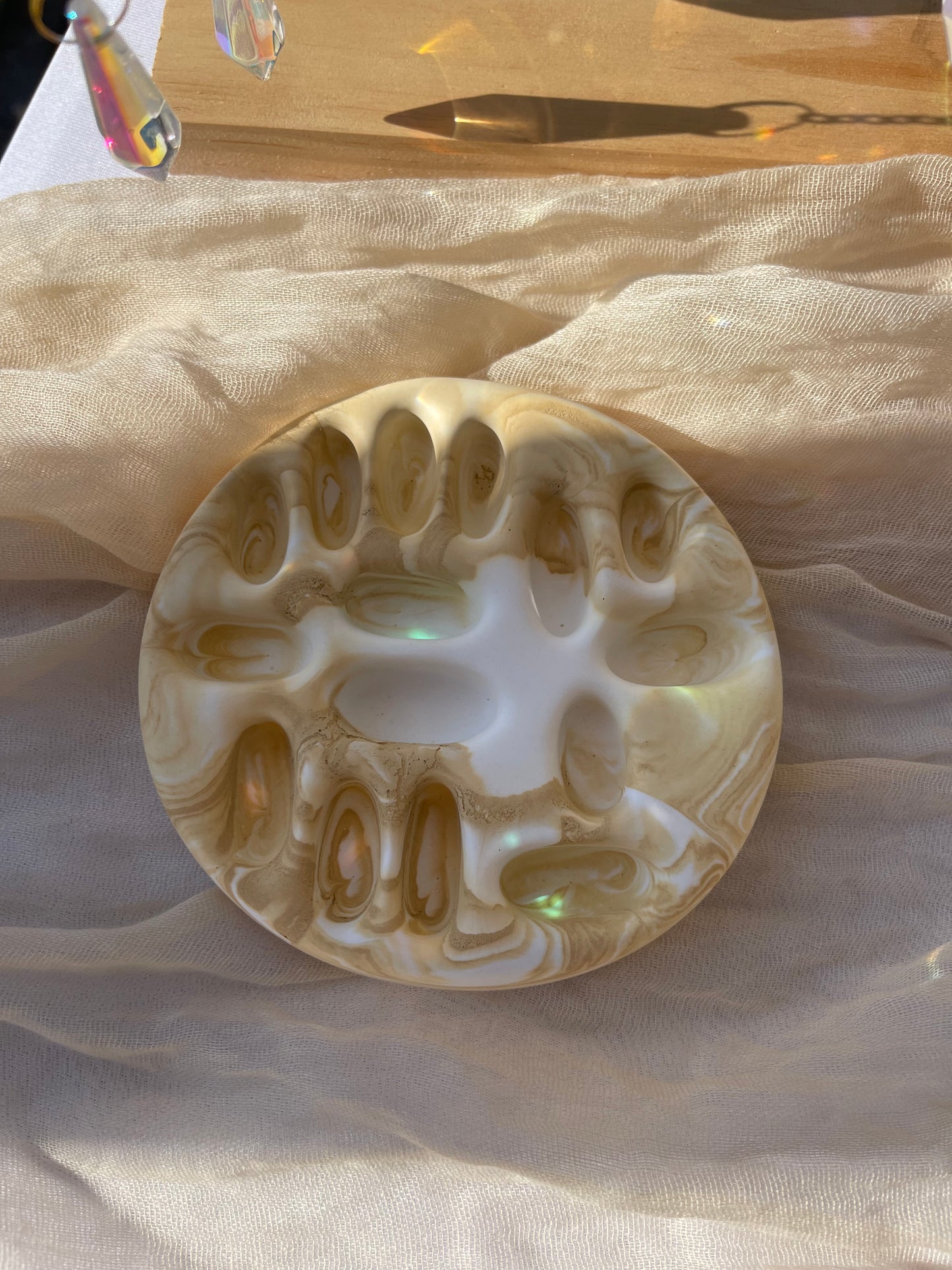 plateau décoratif, vide poche , présentoir bijoux artisanal