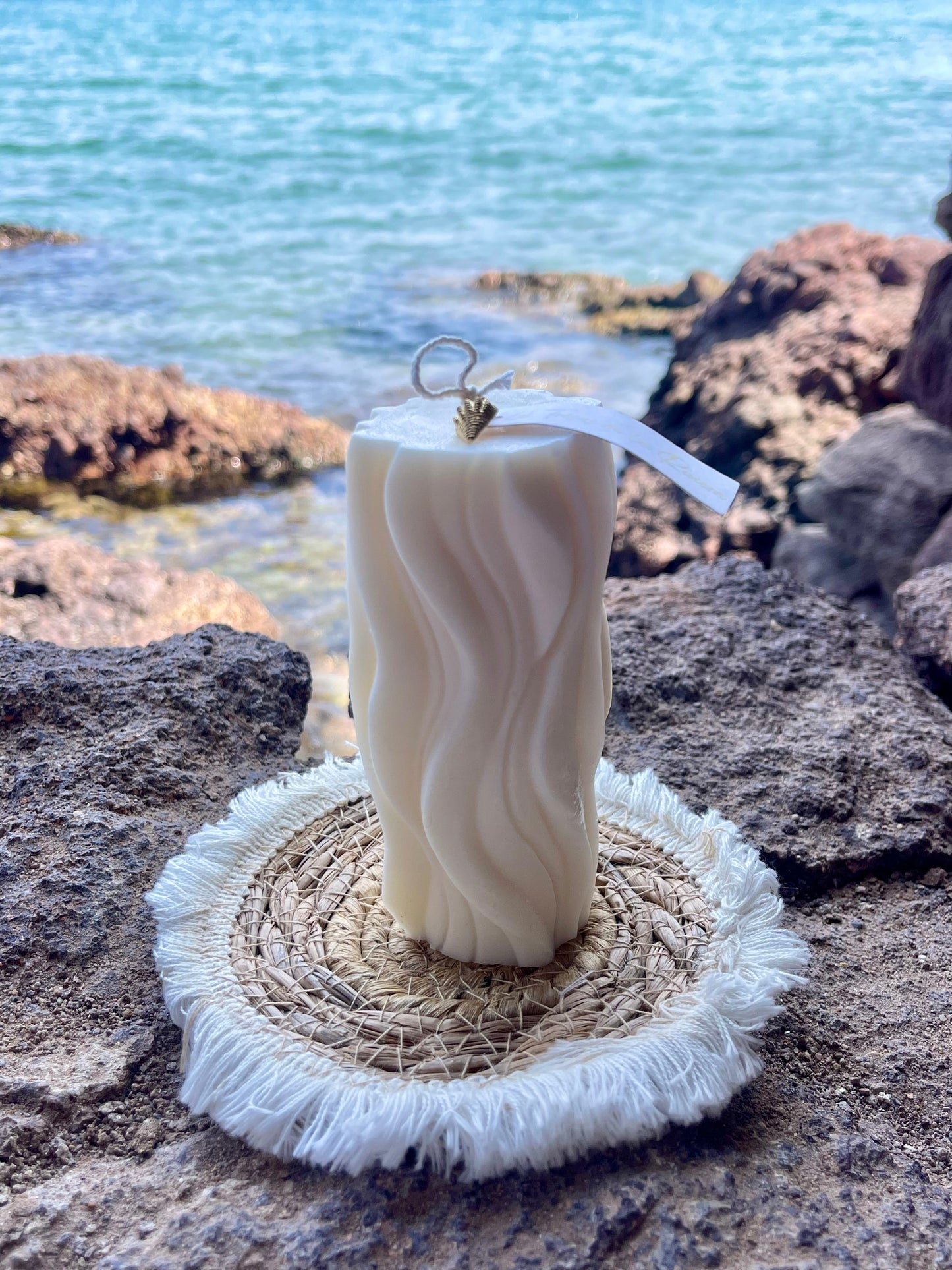 Bougie OREADE artisanale et végétale senteur fleur de coton