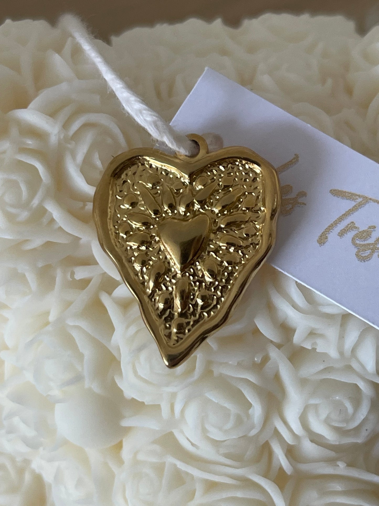 les trésors de la Riviera, Bougie végétale artisanale, ourson coeur, Parfums de Grasse