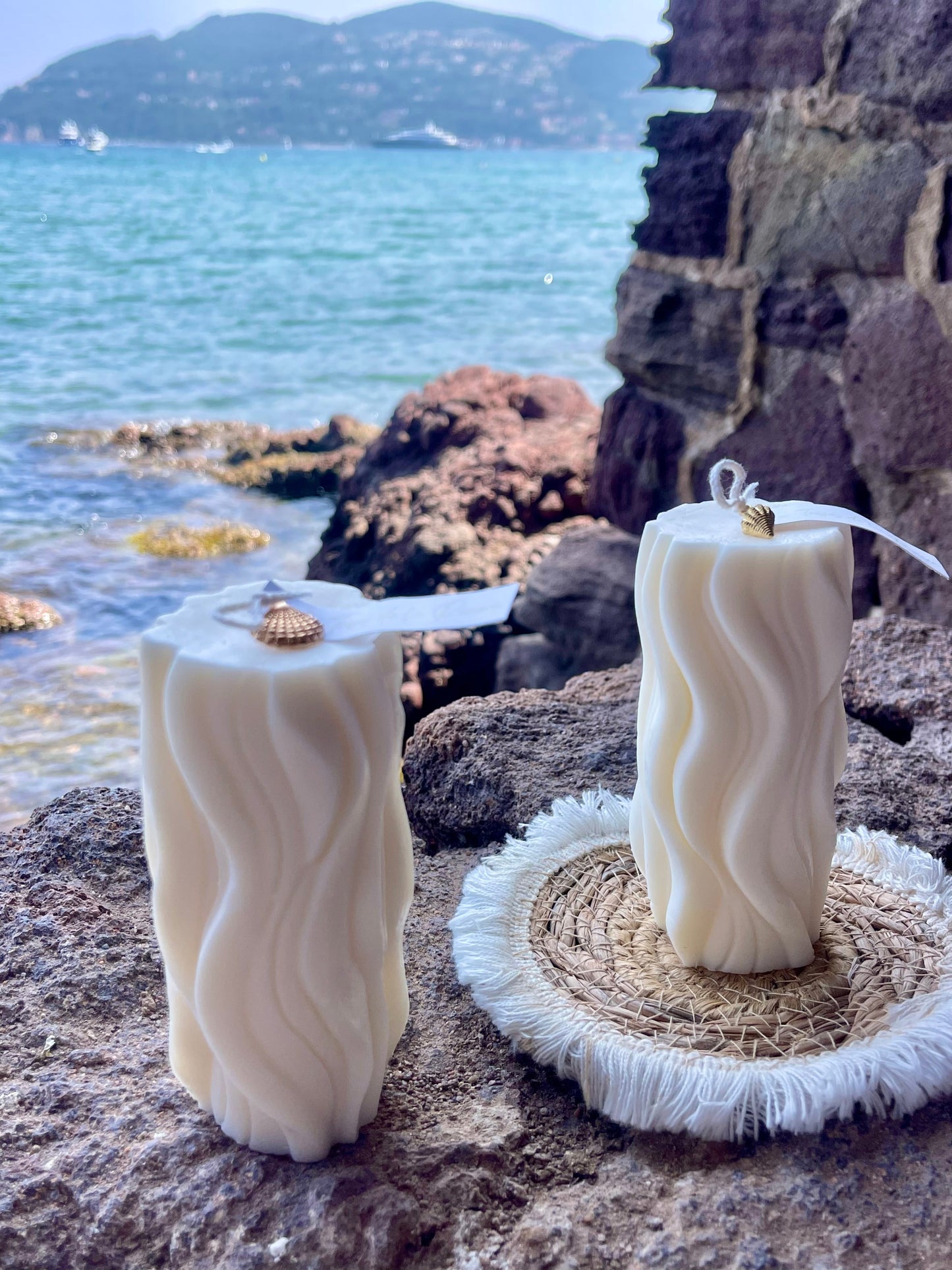 Bougie OREADE artisanale et végétale senteur fleur de coton