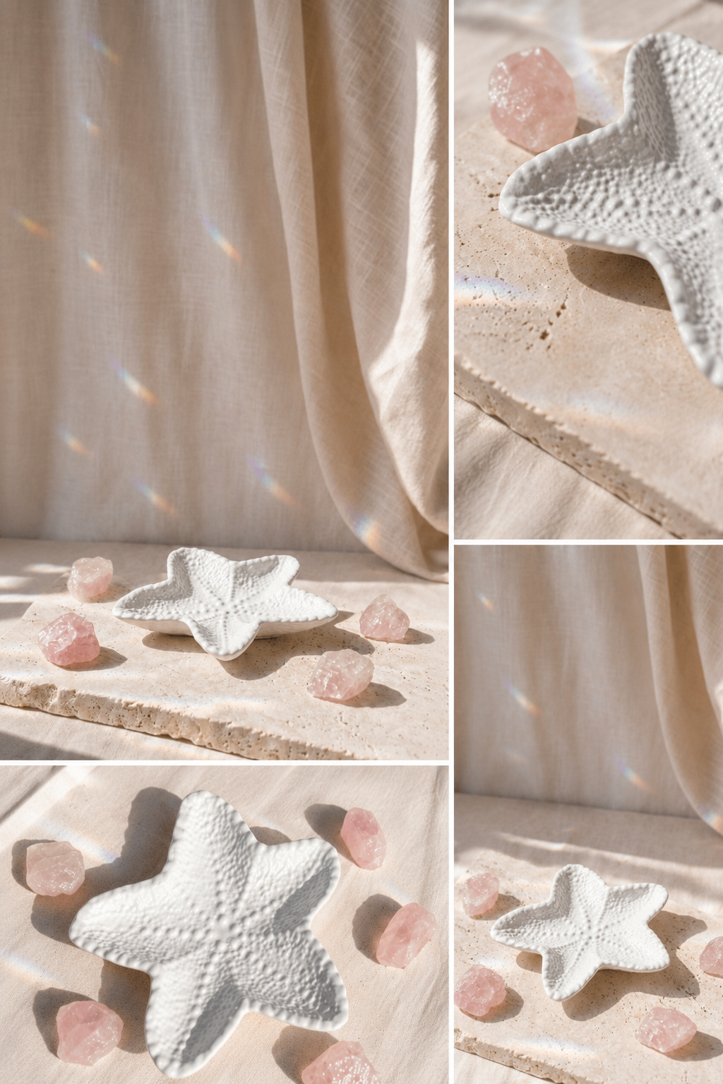 Plateau décoratif en forme d’étoile de mer inspiré des maisons de la Côte d’Azur
