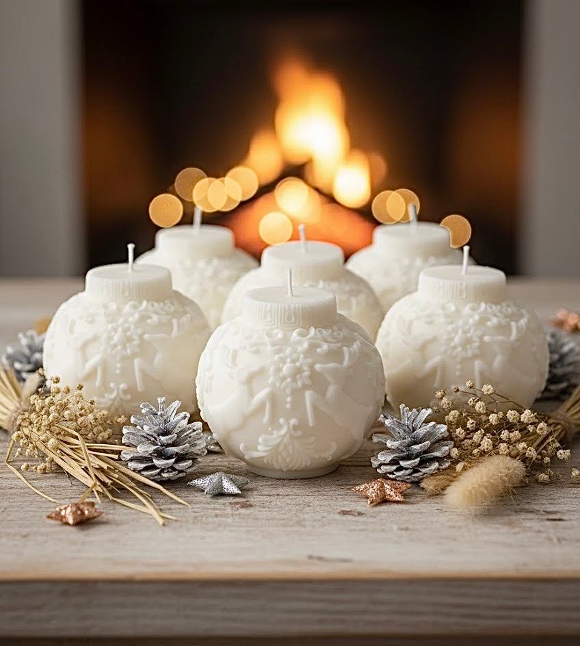 Bougie BOULE DE NOËL