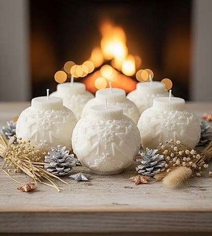 Bougie BOULE DE NOËL