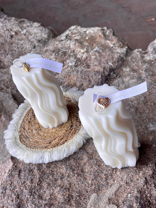 Bougie OREADE artisanale et végétale senteur fleur de coton