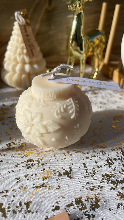 Bougie BOULE DE NOËL