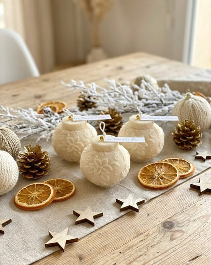 Bougie BOULE DE NOËL