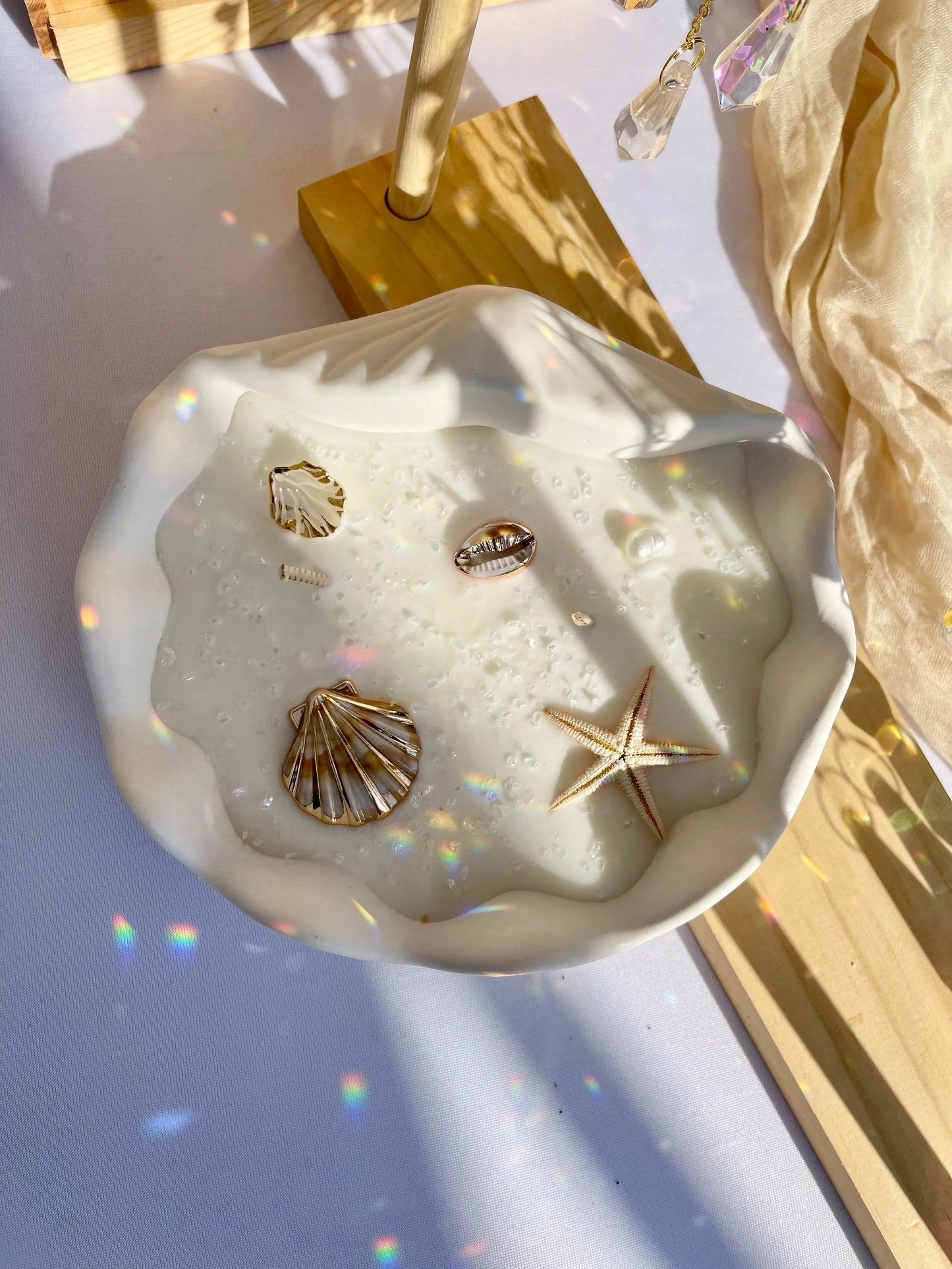 bougie vegetale et artisanale, senteur fleur de Coton parfum de Grasse