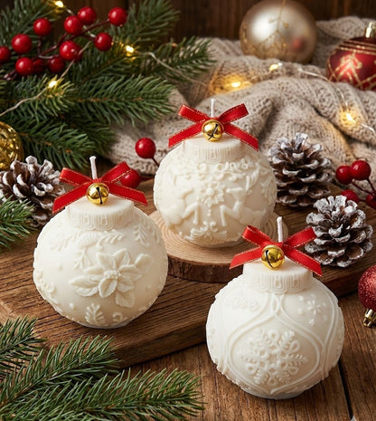 Bougie BOULE DE NOËL