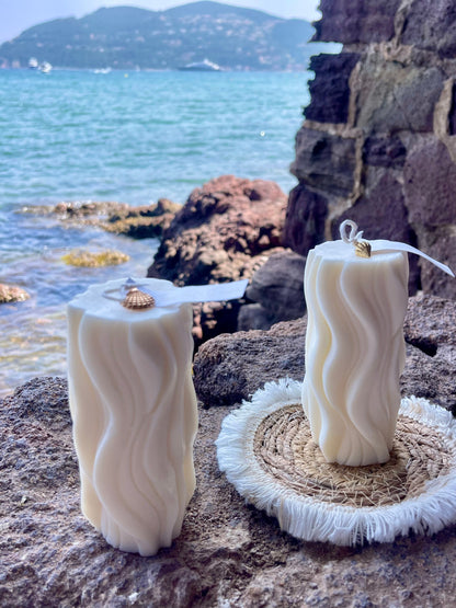 Bougie OREADE artisanale et végétale senteur fleur de coton