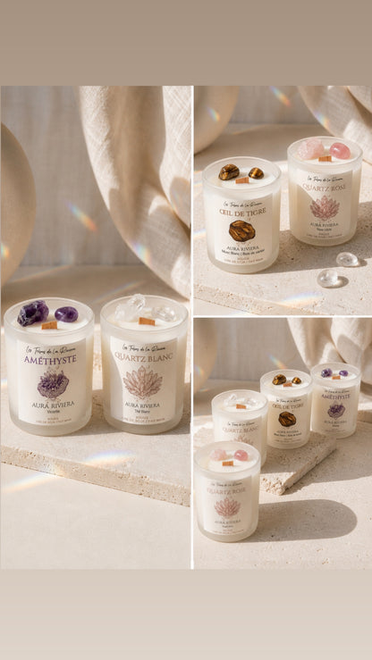 Création artisanale avec améthyste naturelle pour une décoration élégante et une ambiance douce
