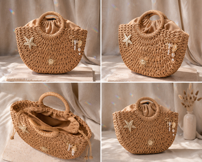 Grand sac Esmée bohème chic idéal pour les journées d’été sur la Côte d’Azur